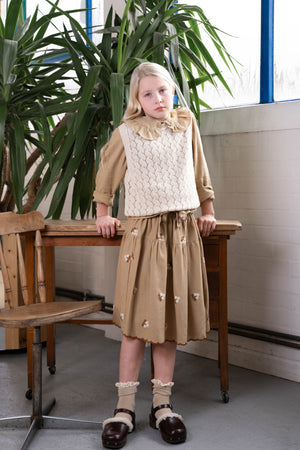 GIRLS BLOUSE - ZOE BLOUSE CARAMEL