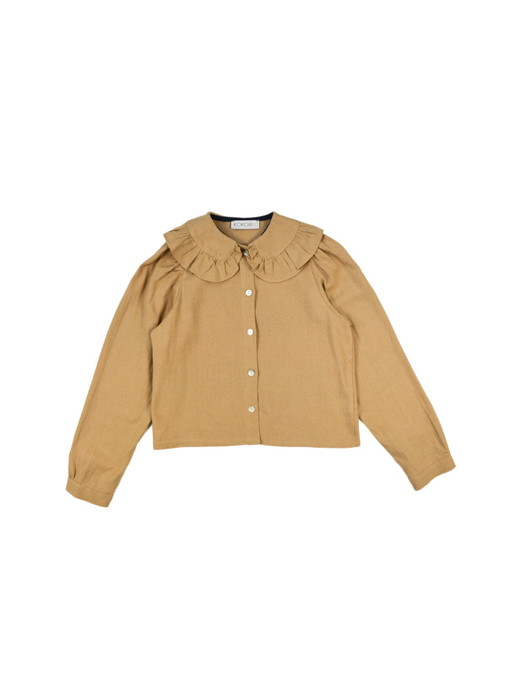 GIRLS BLOUSE - ZOE BLOUSE CARAMEL