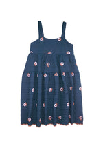 VINA PINAFORE  DRESS - NAVY DRESS