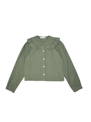 GIRLS BLOUSE - ZOE BLOUSE GREEN