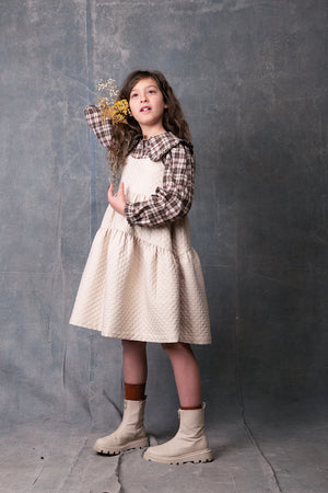 GIRS DRESS, LAILA IVORY - KOKORI Kids