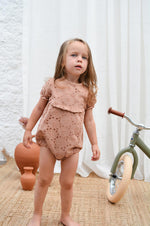 Baby Romper, Pearl Nude - KOKORI Kids